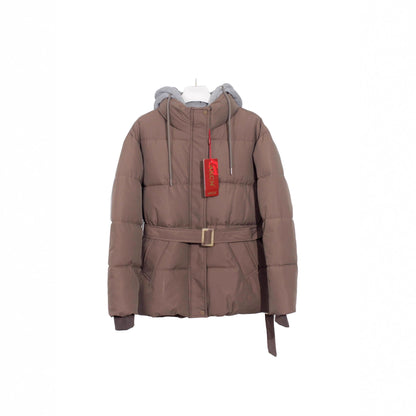 Elegant Hooded Cotton Jacket For Women