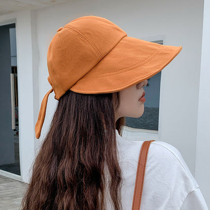 Fashion Women's Bucket Hat Sun Visor Casual Summer Hat Baseball Caps Outdoor Fishing Black Beach Gorros