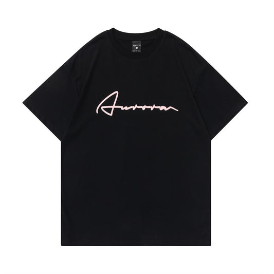 Bow Ribbon Short Sleeve Men And Women