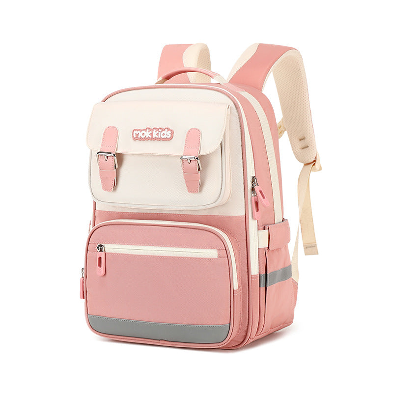 Lightweight Burden Alleviation Large Capacity Student Schoolbag