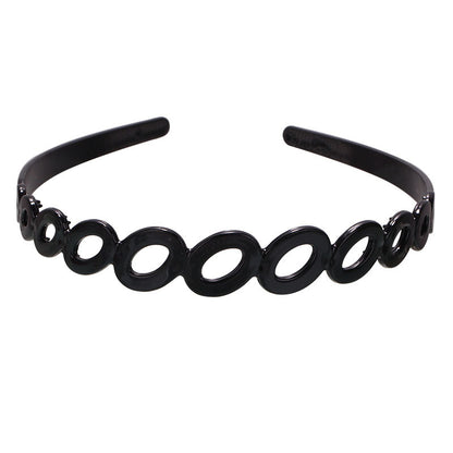 Fashion Black Spray Paint Women's Bow Hair Band