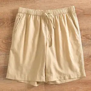 Summer Men's Fashion Linen Shorts Cropped Pants