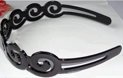 Fashion Black Spray Paint Women's Bow Hair Band