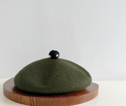 High-Quality Wool Beret Womens Wool Felt Painters Cap