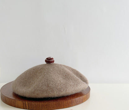 High-Quality Wool Beret Womens Wool Felt Painters Cap
