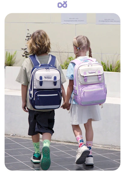 Lightweight Burden Alleviation Large Capacity Student Schoolbag