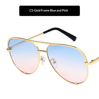 Sunglasses Metal Double-bridge Sunglasses