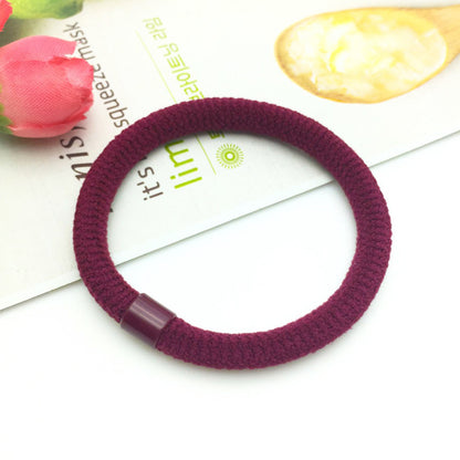 Simple Women's Solid Color Rubber Band Head Rope