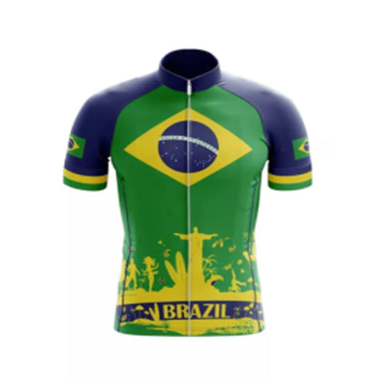 Summer Brazil Team Cycling Jersey Men's Tracksuit