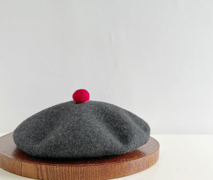 High-Quality Wool Beret Womens Wool Felt Painters Cap