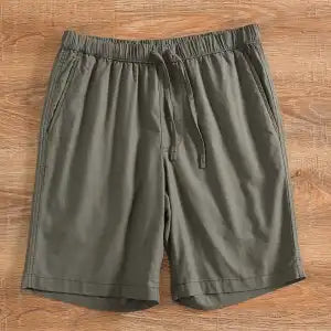 Summer Men's Fashion Linen Shorts Cropped Pants