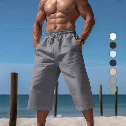 Breathable Capri Pants Mens Fashionable Casual Breathable Shorts