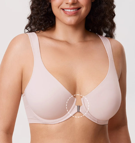 Ultra-thin Seamless Back-shaping Bra For Chubby Girls With Adjustable Undergarments