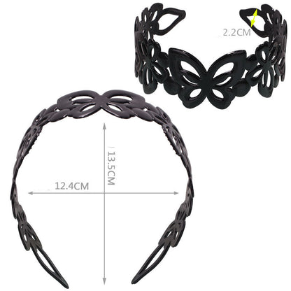 Fashion Black Spray Paint Women's Bow Hair Band