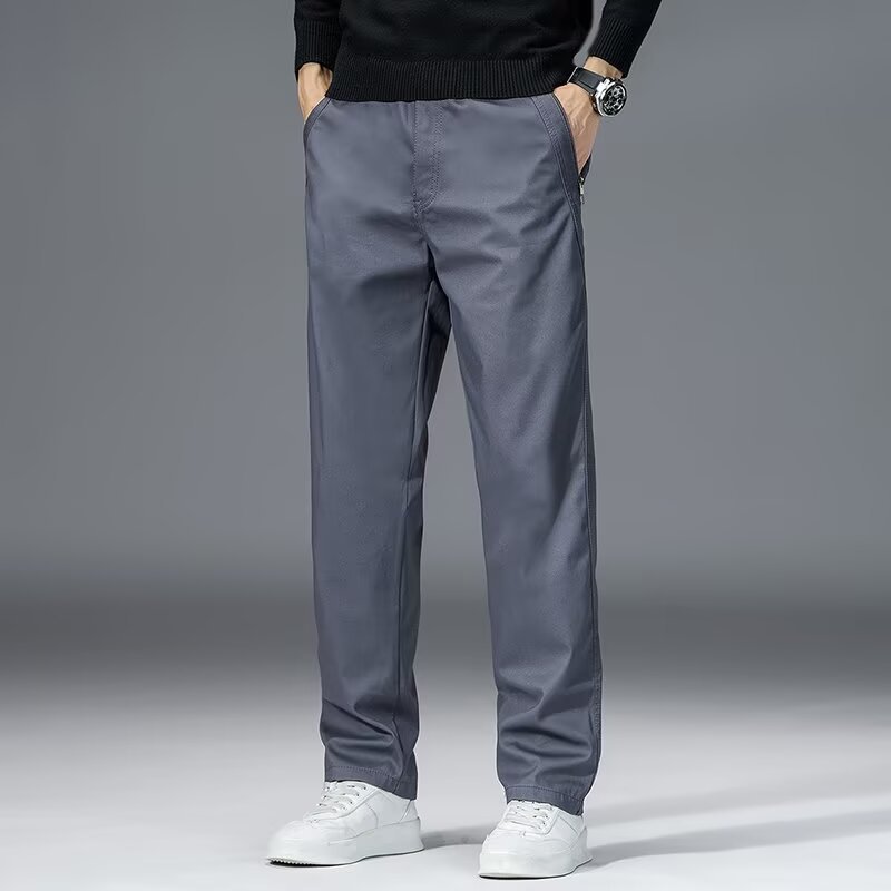 Men's Casual Loose Straight-Leg Wide-Leg Plus-Size Pants