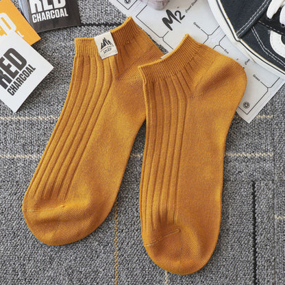Mens Autumn Winter Thermal Cotton Breathable Socks With Odor-Resistant Properties