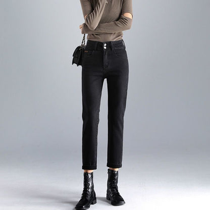 Plush Jeans For Women In Winter