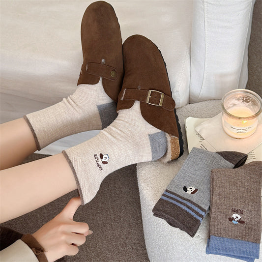 Women's Wool Socks Mid-calf Slouchy Style