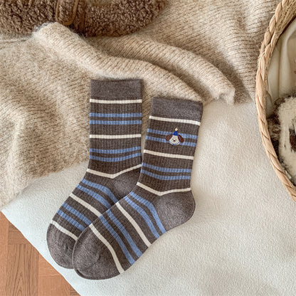 Women's Wool Socks Mid-calf Slouchy Style
