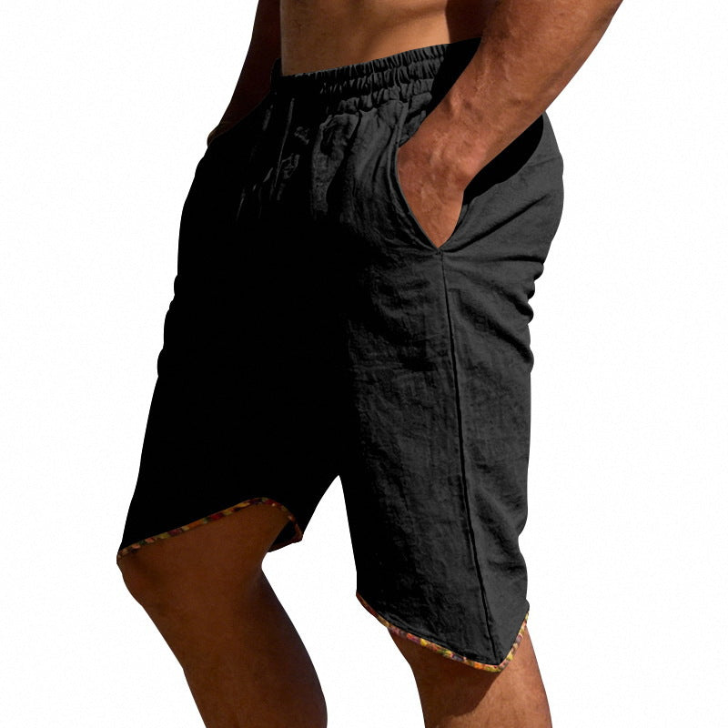 Men's Linen Loose Beach Casual Shorts