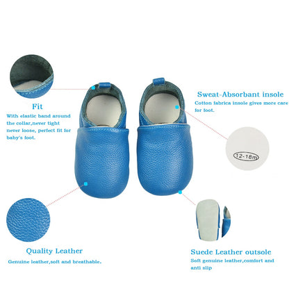 Genuine Leather Soft Unisex Baby Shoes All Sorts Of Colors O