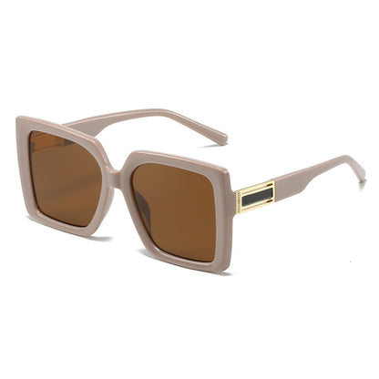 Fashionable Square-shaped Statement Gradient Color Oversized Sunglasses