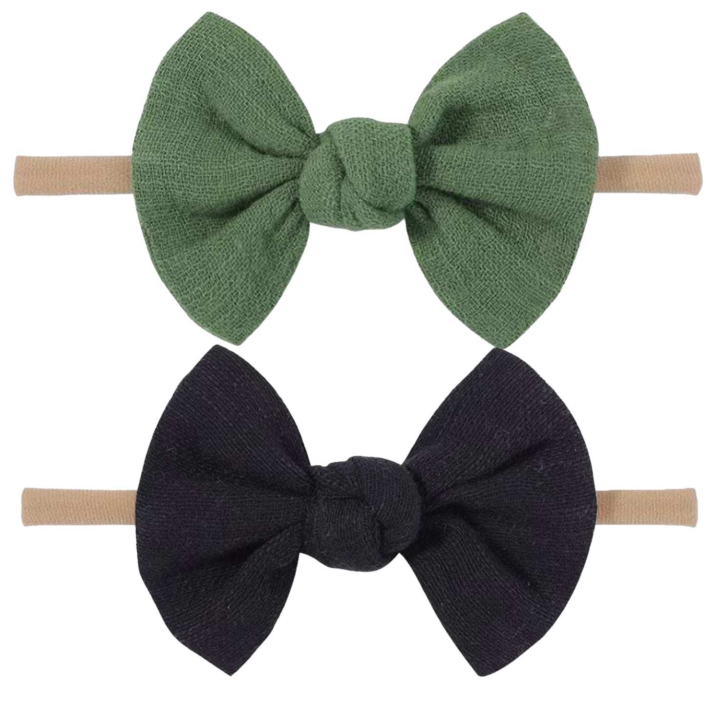 Soft Headbands Baby Girls Nylon Headband With Hair Bow Hairbands Hair Accessories For Newborn Infant Toddler Kids