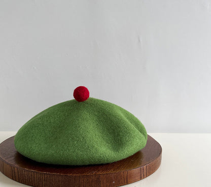 High-Quality Wool Beret Womens Wool Felt Painters Cap