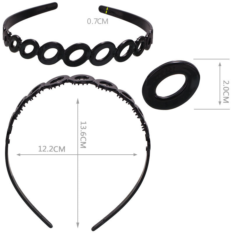 Fashion Black Spray Paint Women's Bow Hair Band