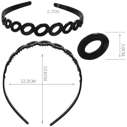 Fashion Black Spray Paint Women's Bow Hair Band