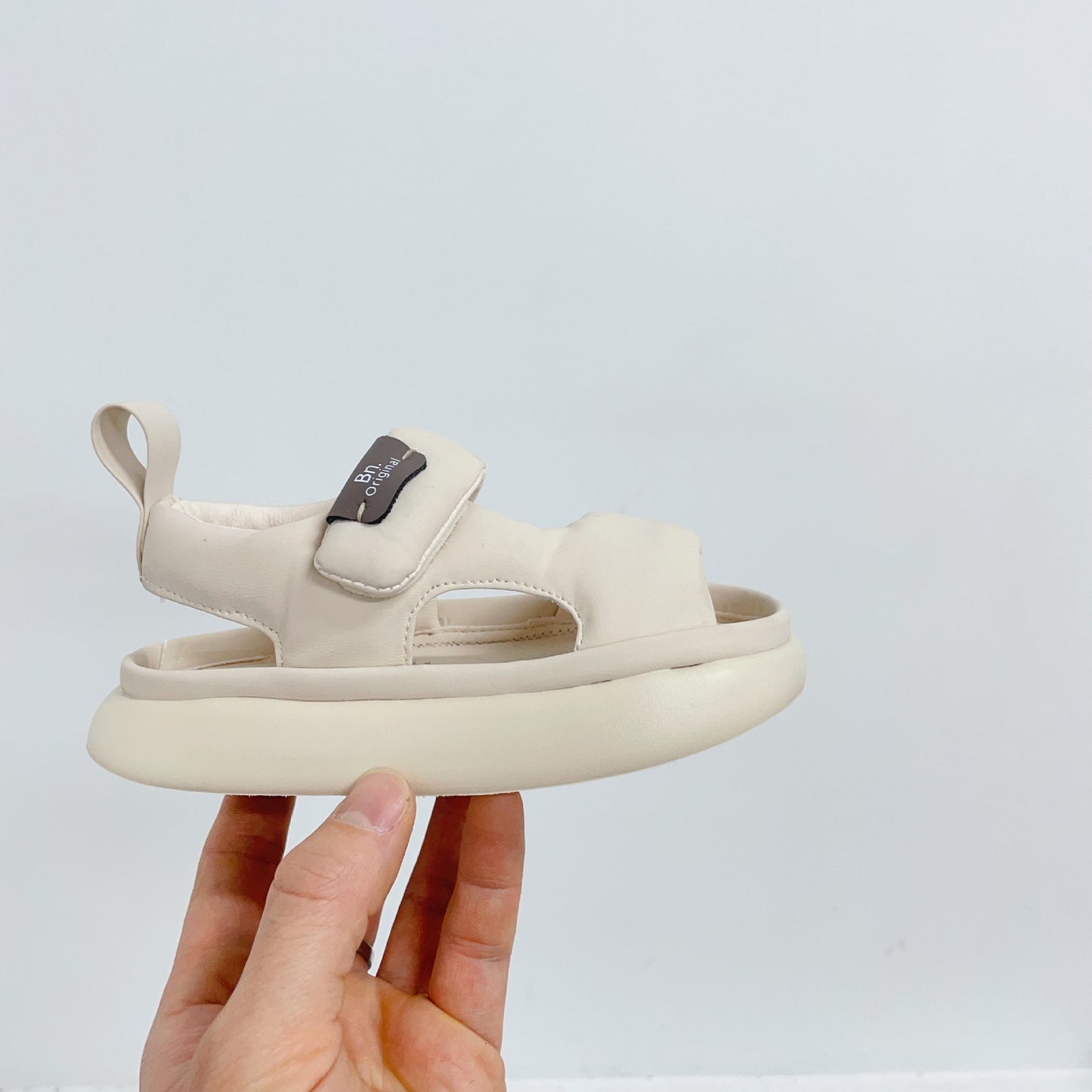 Baby Leisure Simple Pure Color Puff Beach Shoes