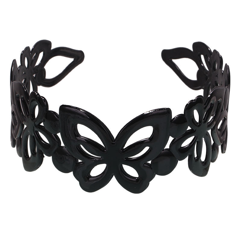 Fashion Black Spray Paint Women's Bow Hair Band