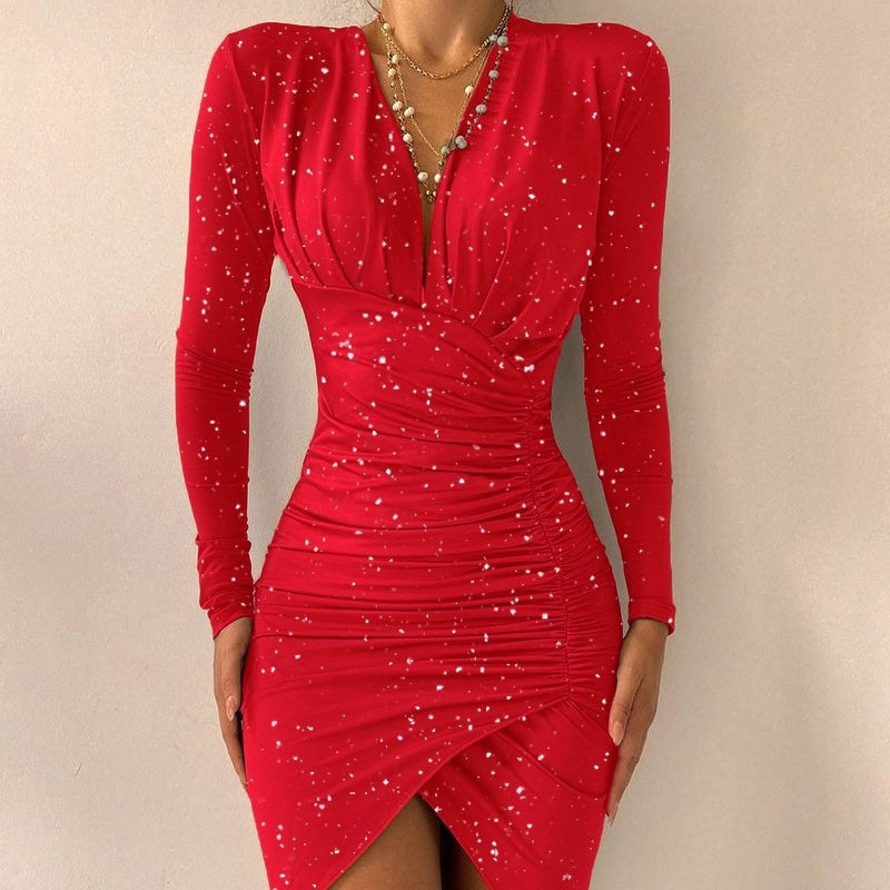 New Printed Slim Dresses For Women