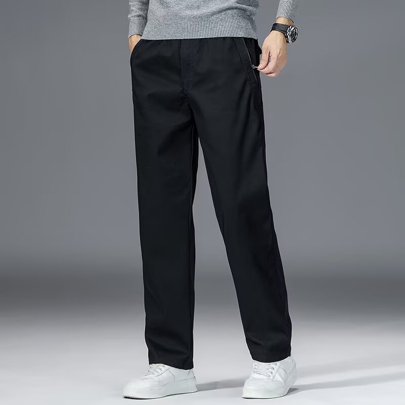 Men's Casual Loose Straight-Leg Wide-Leg Plus-Size Pants
