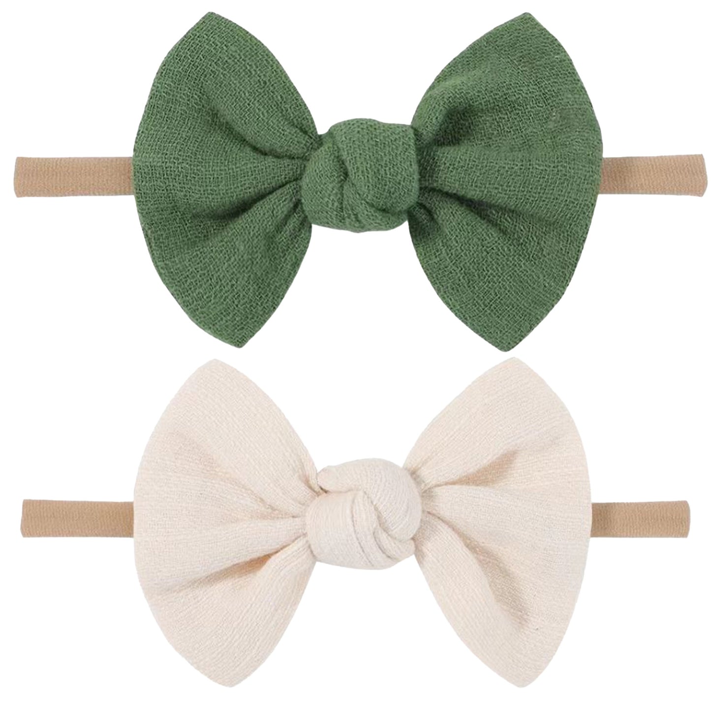 Soft Headbands Baby Girls Nylon Headband With Hair Bow Hairbands Hair Accessories For Newborn Infant Toddler Kids