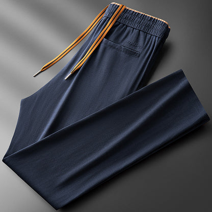 Men's Micro Wide Straight Breathable Sports Pants