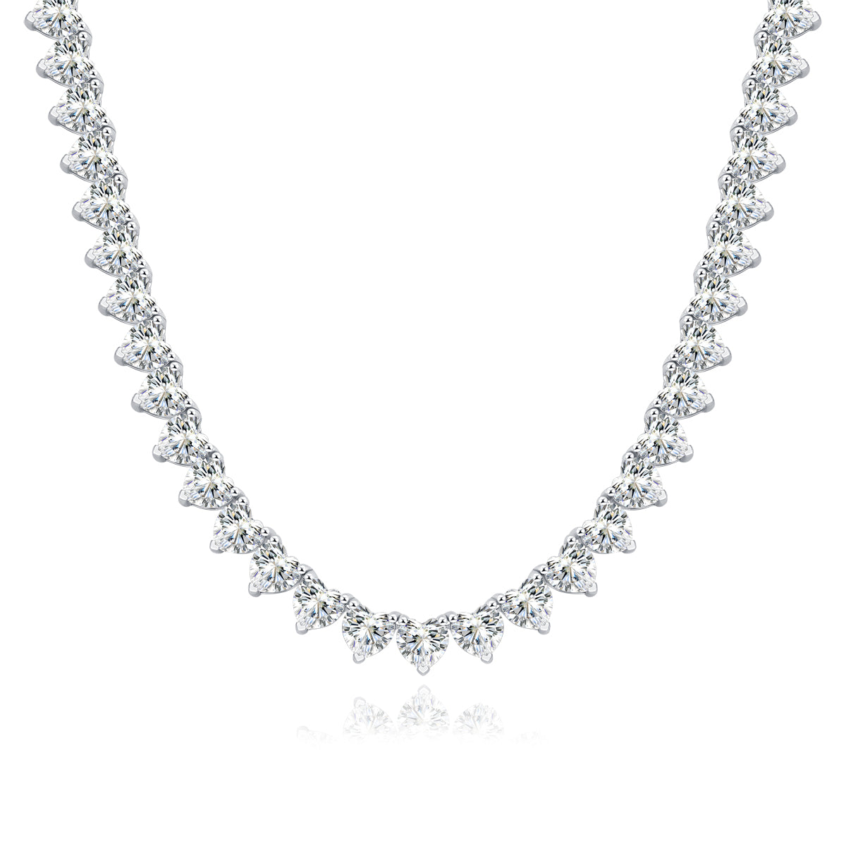 Romantic Gravity - A Luxurious And Fashionable Light Luxury Jewelry Necklace Pendant Set With Top-quality Moissanite, S925 Silver-plated Platinum