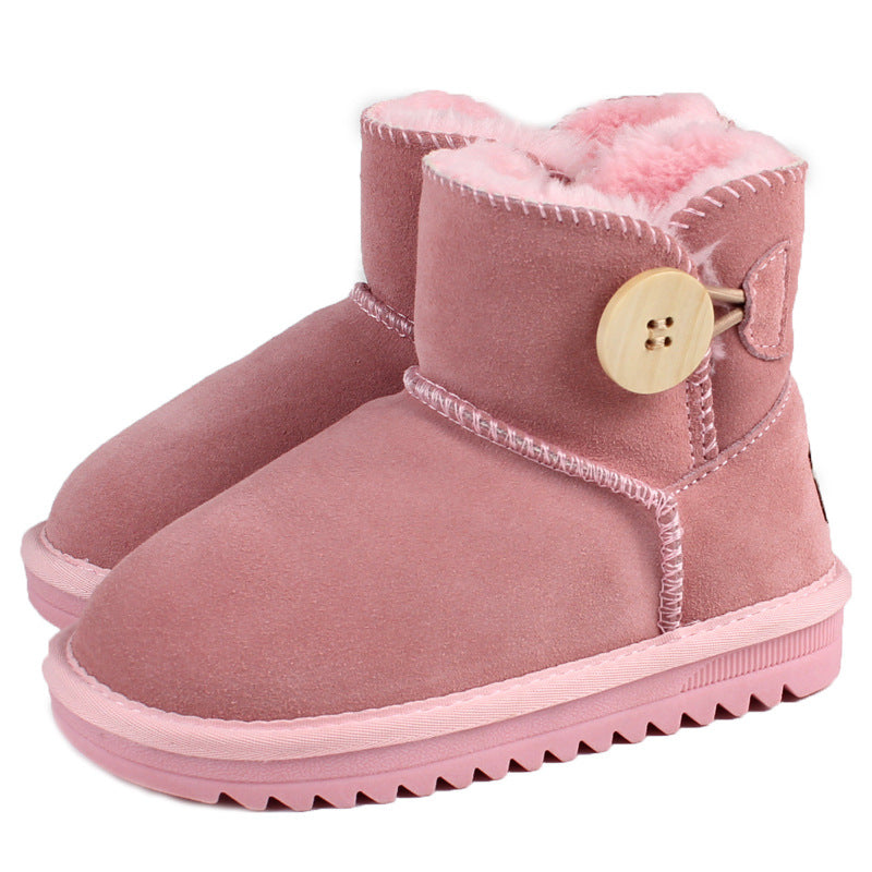 children leather boots female low warm baby shoes shoes Dichotomanthes end manufacturers selling one generation