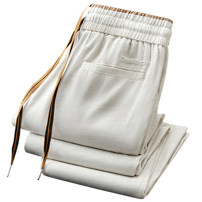 Men's Micro Wide Straight Breathable Sports Pants