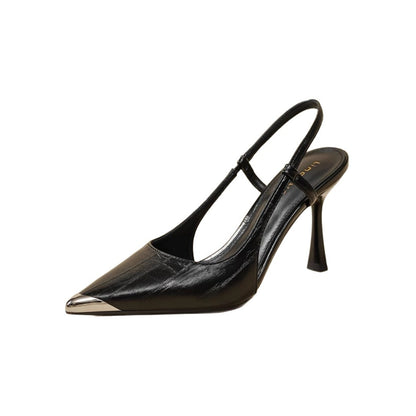 Pointed-toe Color-block Stiletto Heels For Women
