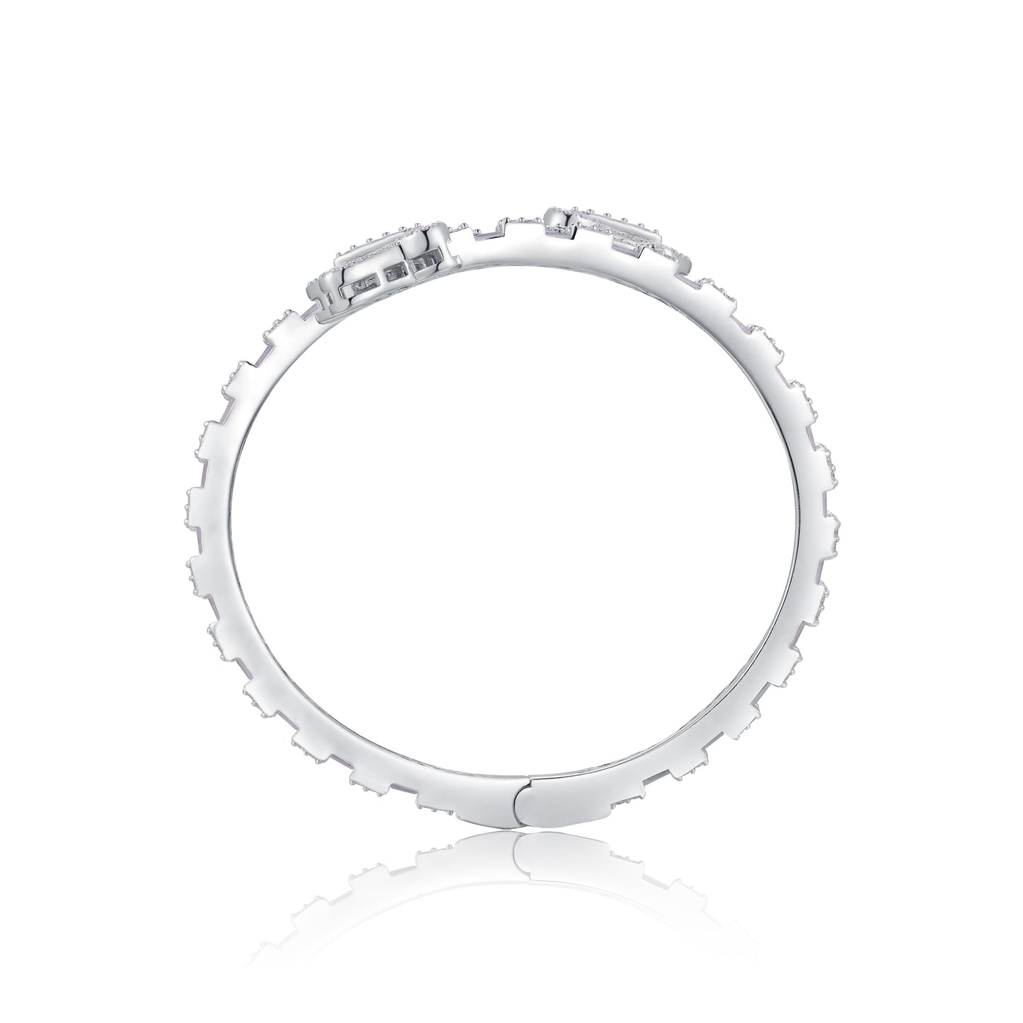 Jewelry Bracelet Featuring Top-quality Moissanite, Elegant And Fashionable, Luxurious And Trendy, Made Of S925 Silver With Electroplated Platinum.