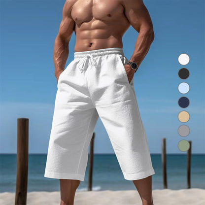 Breathable Capri Pants Mens Fashionable Casual Breathable Shorts