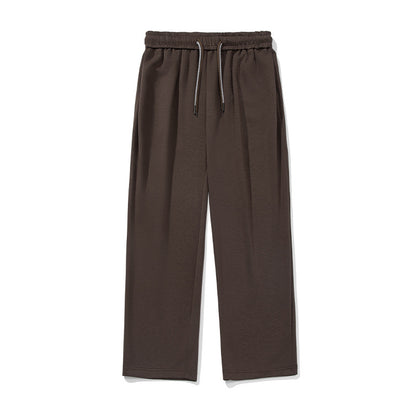 Draped Casual Long Pants With Double Drawstrings