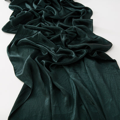 New Style Crinkled Satin Scarf With A Silky Smooth Feel, Perfect As A Headscarf Or Shawl