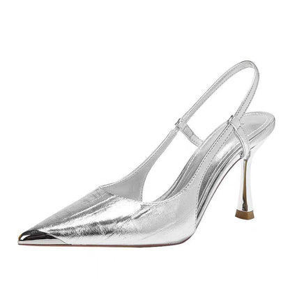 Pointed-toe Color-block Stiletto Heels For Women
