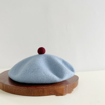 High-Quality Wool Beret Womens Wool Felt Painters Cap