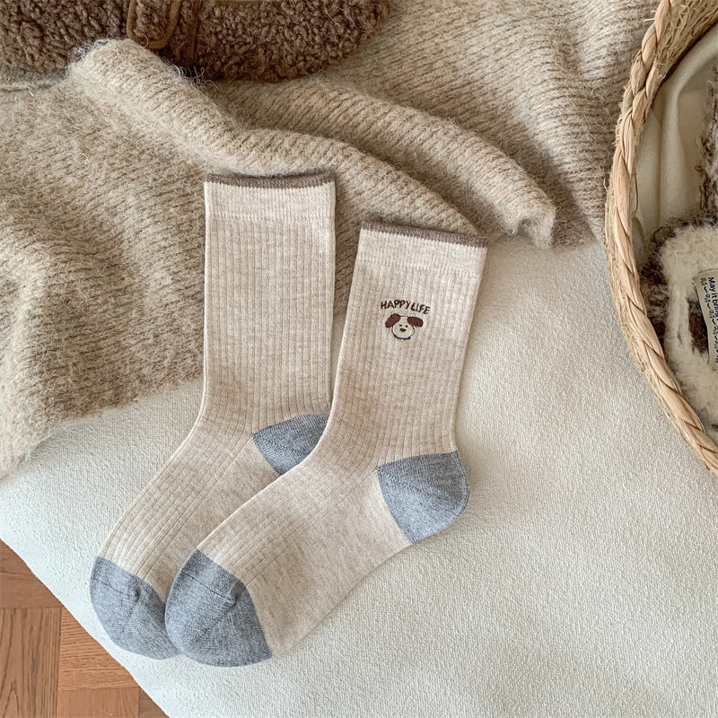 Women's Wool Socks Mid-calf Slouchy Style