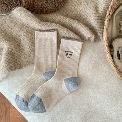 Women's Wool Socks Mid-calf Slouchy Style